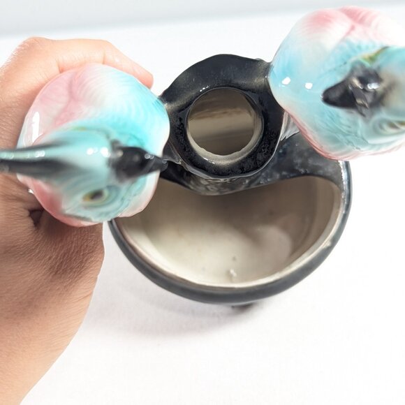 AS-IS Maddux of California Colourful Bird Planter Figurine Vase - Picture 9 of 12